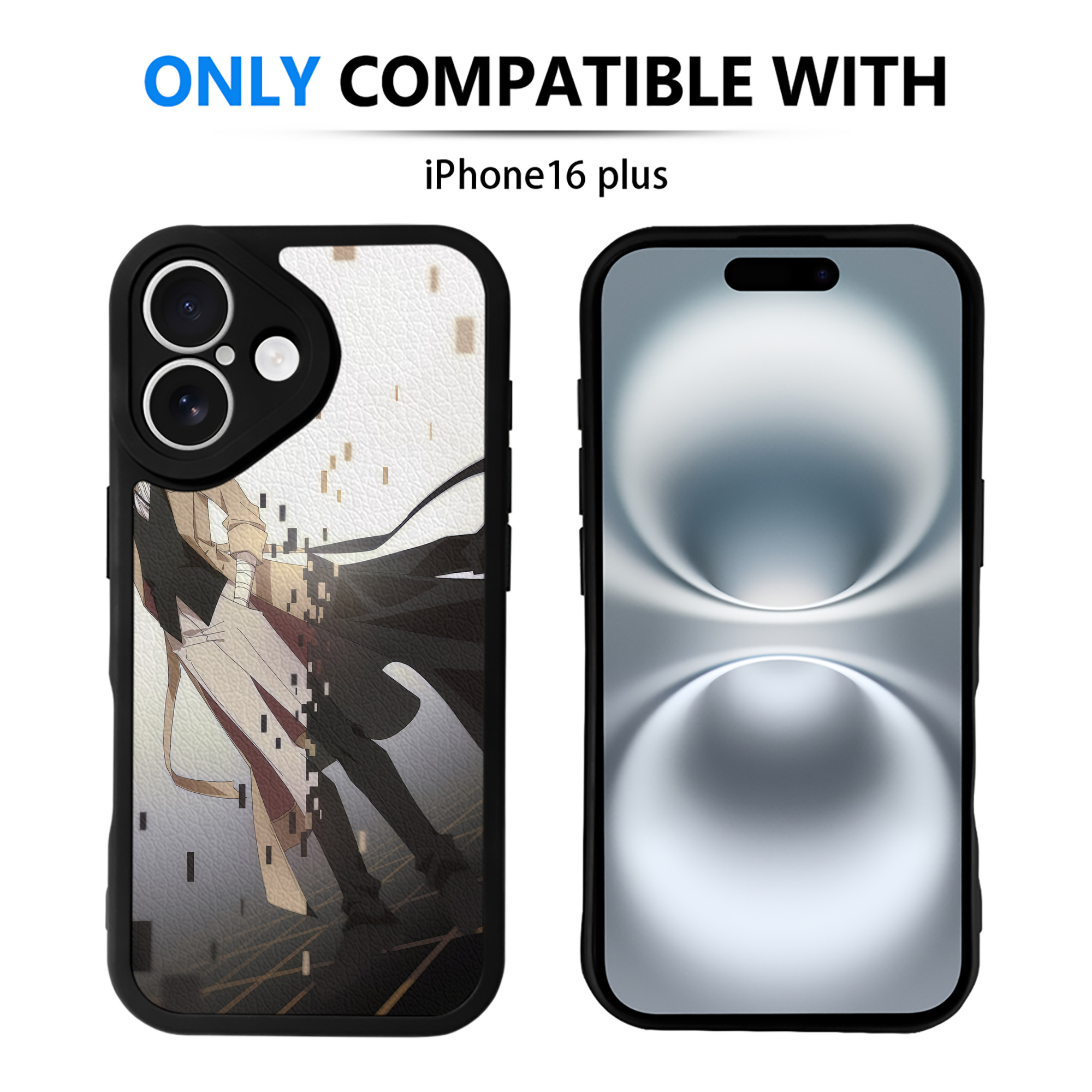 （画像用） 文豪ストレイドッグス Bungo Stray Dogs 【iPhone 16シリーズ対応】シリコンスマホケース（レザー調） 材質：シリコン